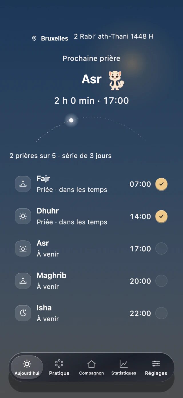 La prière au cœur de ta journée.